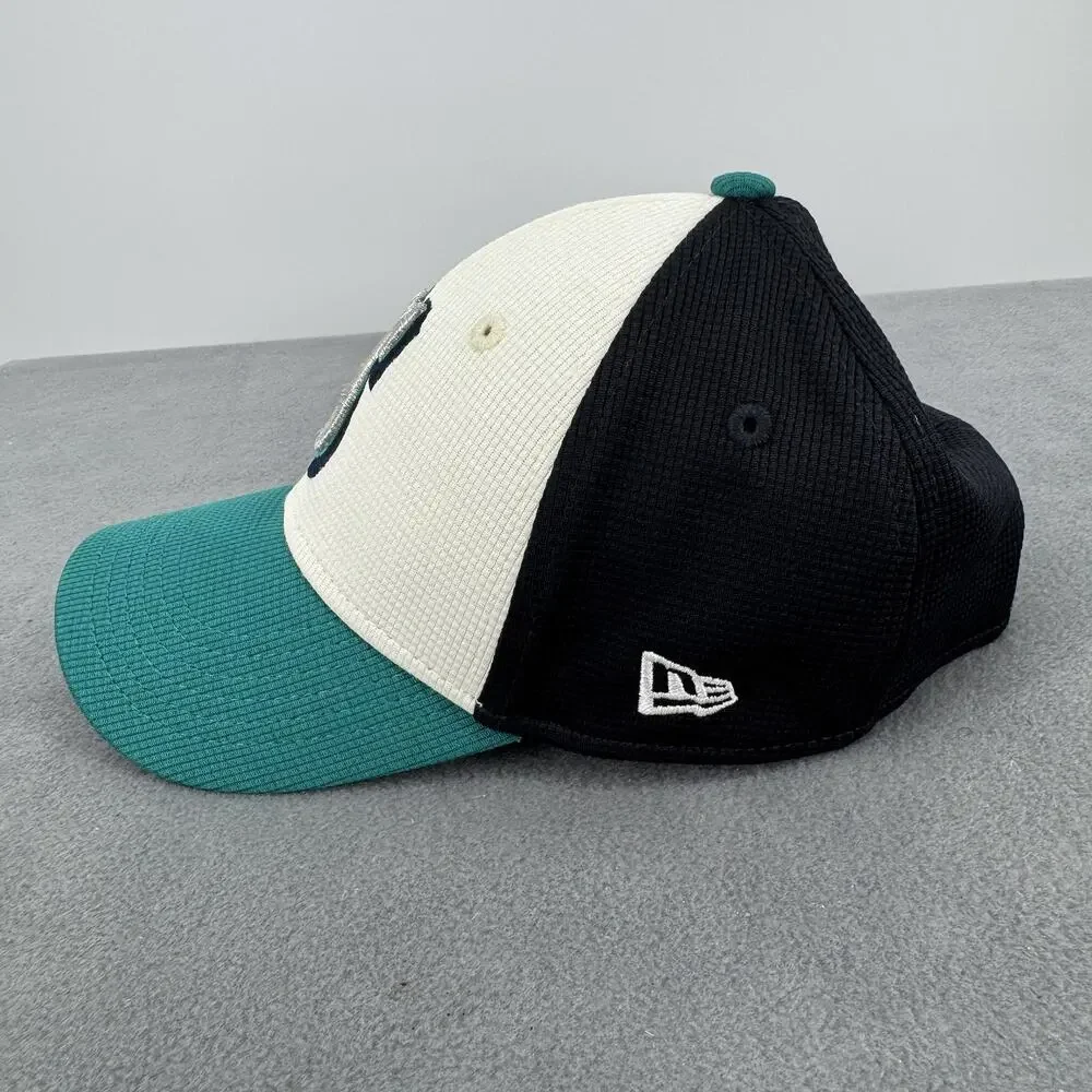 Seattle Mariners Hat Cap Stretch Fitted Youth Teal MLB Baseball 39THIRTY New Era